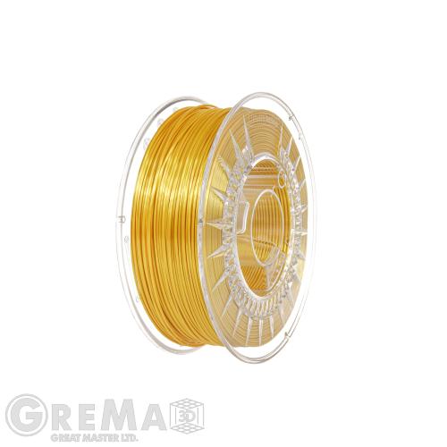 SILK Devil Design SILK filament 1.75 mm, 1 kg (2.0 lbs) - light gold